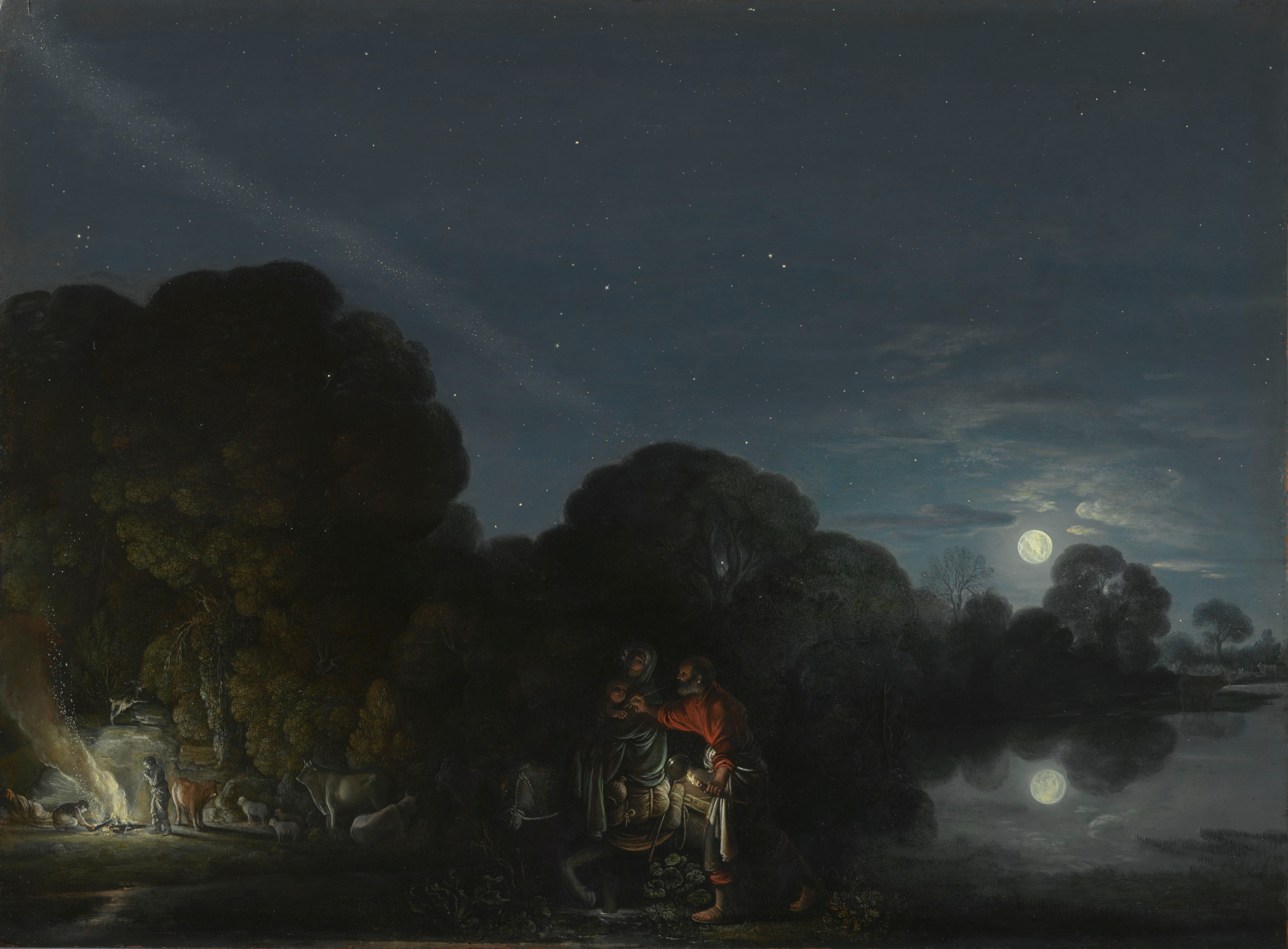 The Flight into Egypt - Adam Elsheimer